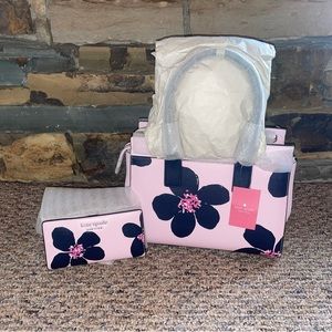 NWT Kate Spade Cameron Grand Flora Satchel